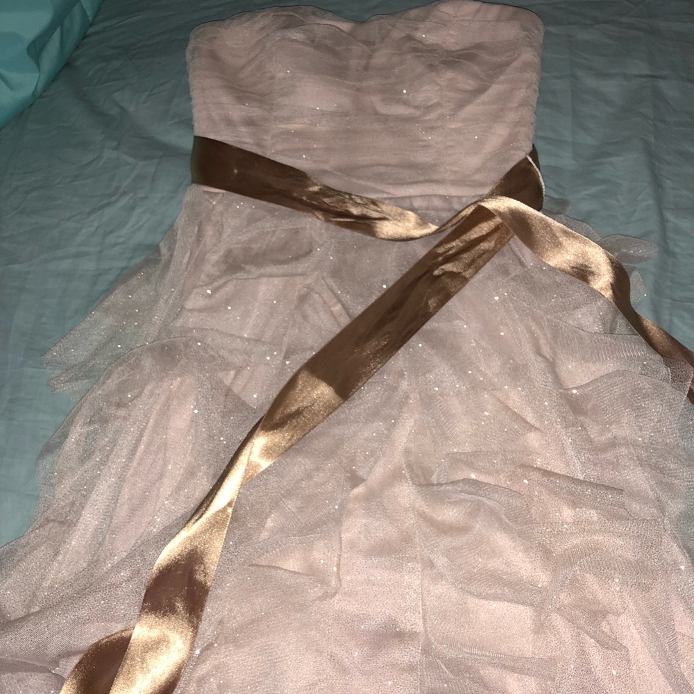 Gold homecoming dress